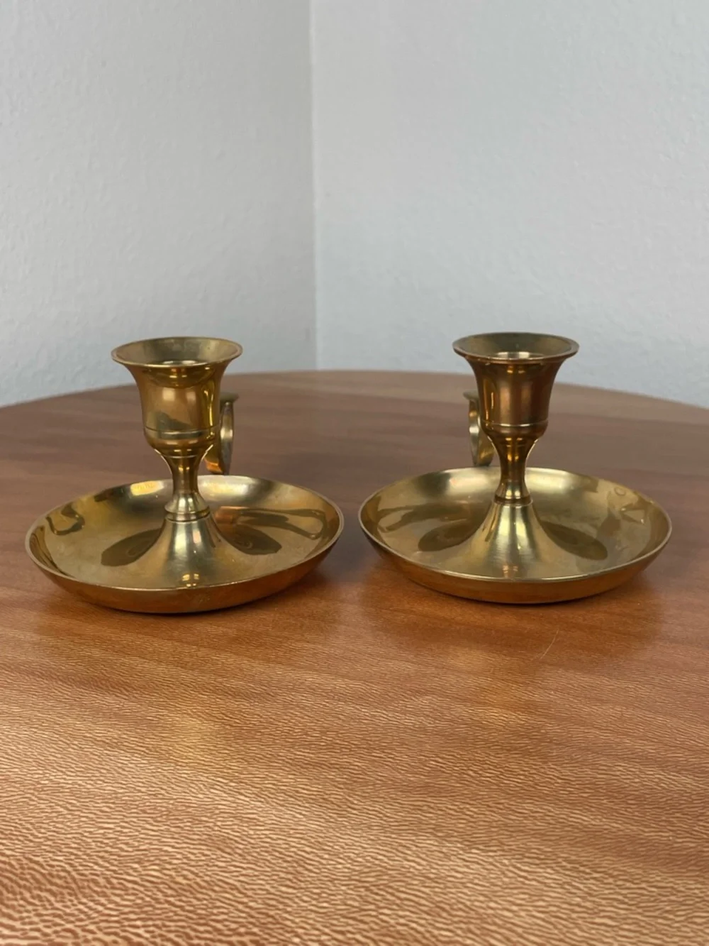 Vintage Brass Candle Stick Holders Decorative Farmhouse Cottagecore